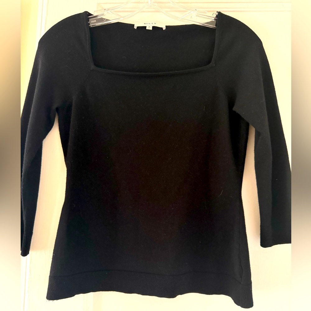 Milly Square Neck Minimalist Careerwear Basic
